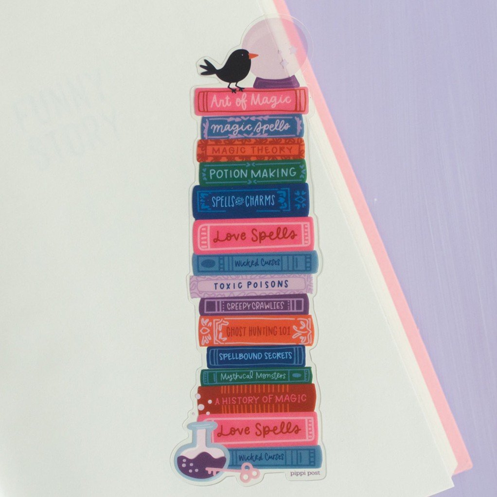 Spooky Book Stack Transparent Bookmark item