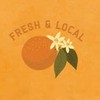 Orange Farmers Market Tee - Citrus