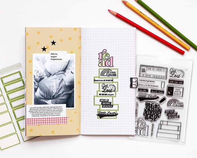 Reading Journal - 4x6 Clear Stamp Set (Pre-Order) – Everyday