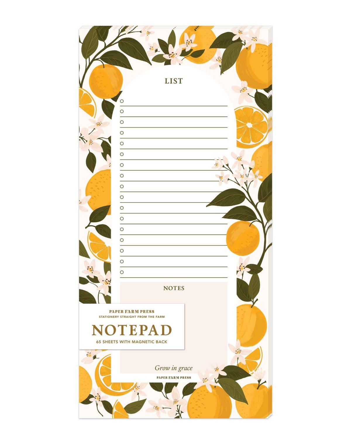 Orange Orchard Market List Notepad item