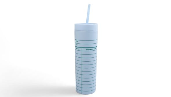 Periwinkle Library Card 16oz Tumbler gallery