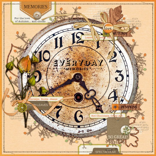 Autumn clock 800 original