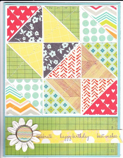 Quilt bday card