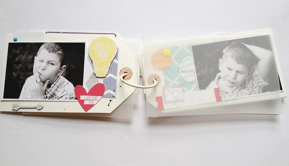 Silly faces - mini tag album by MonaLisa gallery