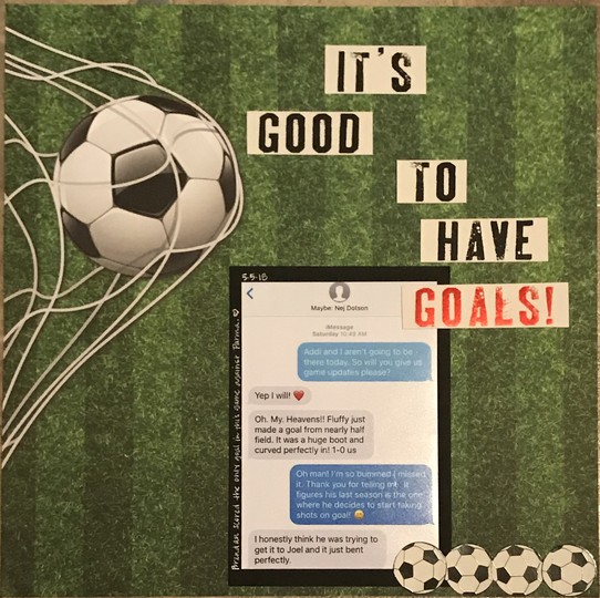 It’s Good to Have Goals!