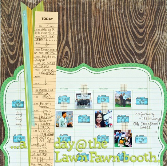 ...a day at the Lawn Fawn booth (CHA)