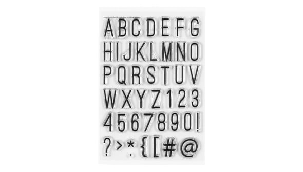 Stamp Set : 4×6 Highlights Solid Alphabet gallery