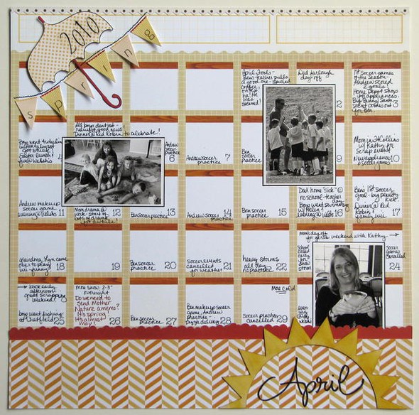 April 2010 (SC Calendar paper) by sillypea gallery