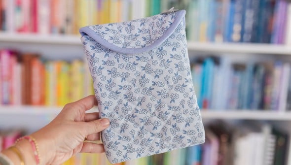 Blue Floral Quilted E-Reader Case gallery