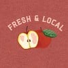 Apple Farmers Market Tee - Crimson