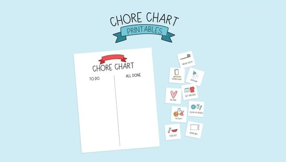 Kids Chore Chart Digital - To Do + All Done Cards gallery