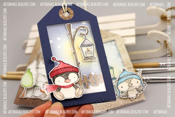 Winter Shaker box tag No.1 by Arte_Banale gallery