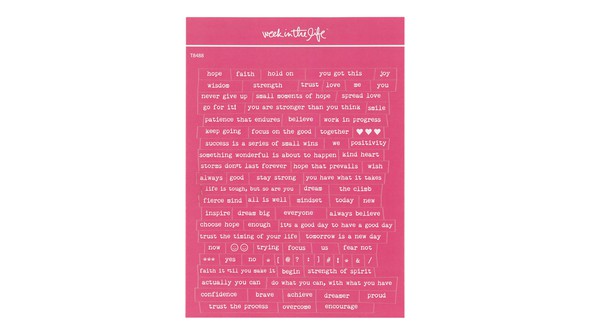 Pink Phrase Sticker Sheet gallery