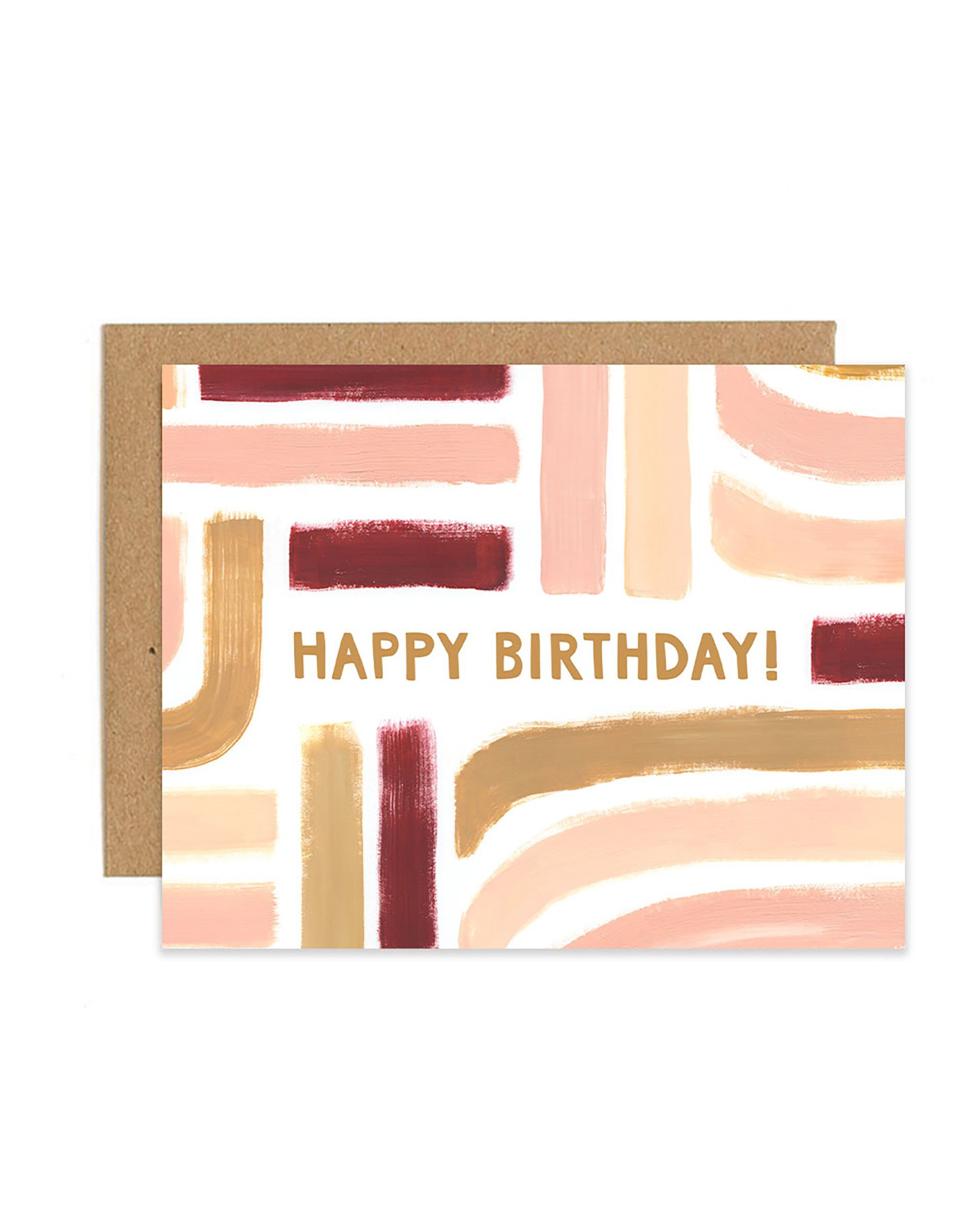 Sunset Stripe Birthday Greeting Card - 1canoe2