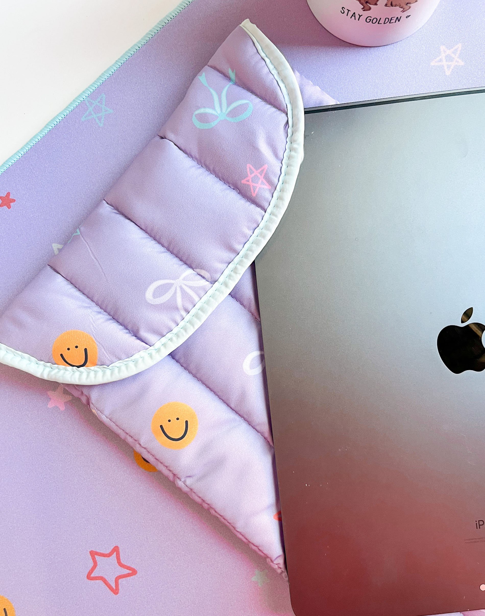 Smiley Faces & Coquette Bows Laptop Sleeve - Callie Danielle