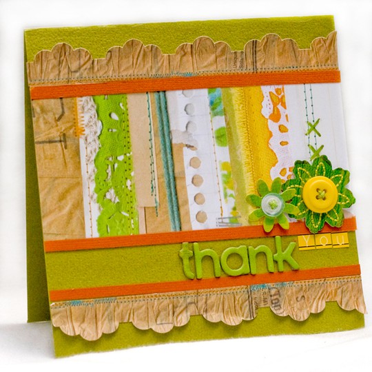 Thank you Card *October On the Easel kit*