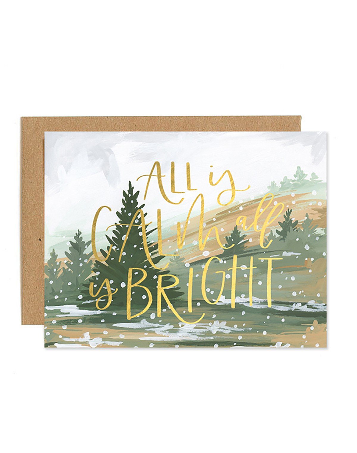 Calm and Bright Landscape Greeting Card item