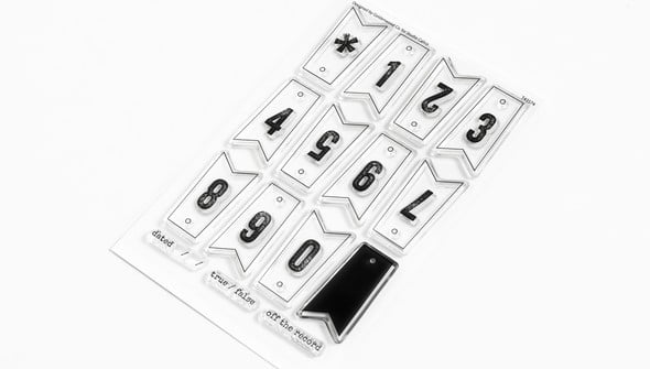 Stamp Set : 4×6 Number Banners by Goldenwood Co gallery