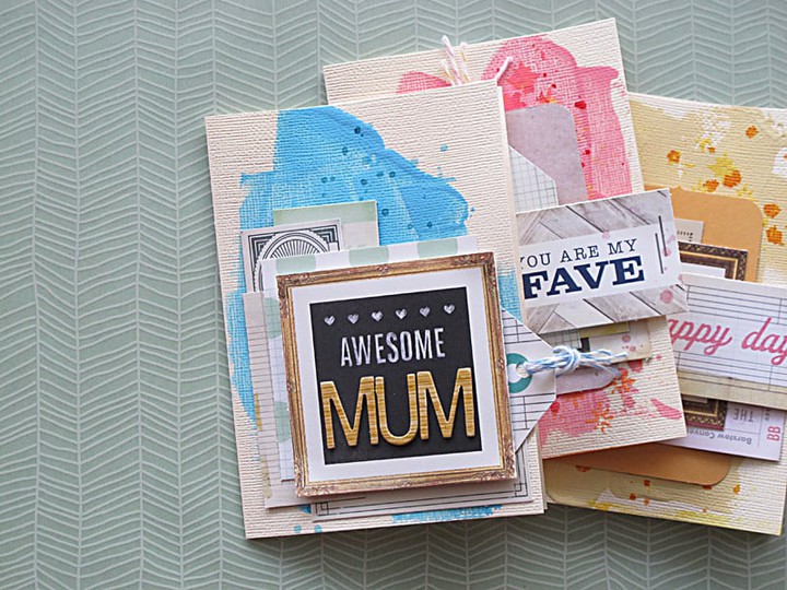Mothers day cards blue