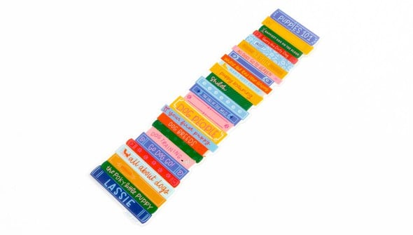 Dog Book Stack Transparent Bookmark gallery