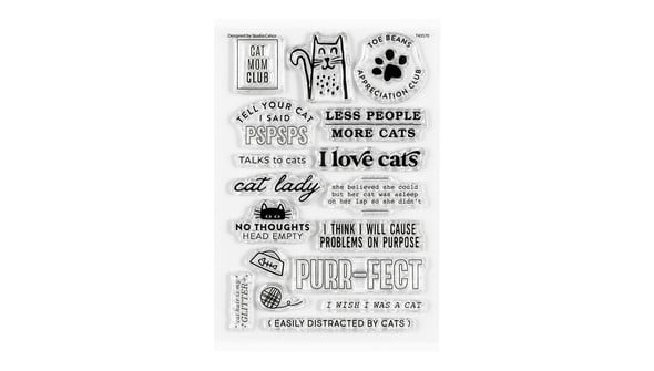 Stamp Set : 4×6 Cat Lover by Goldenwood Co gallery