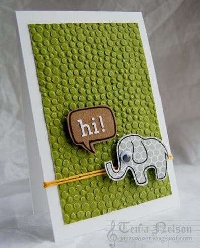 Elephant Hi! Card