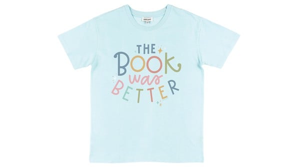The Book Was Better Pippi Tee - Sea Salt gallery