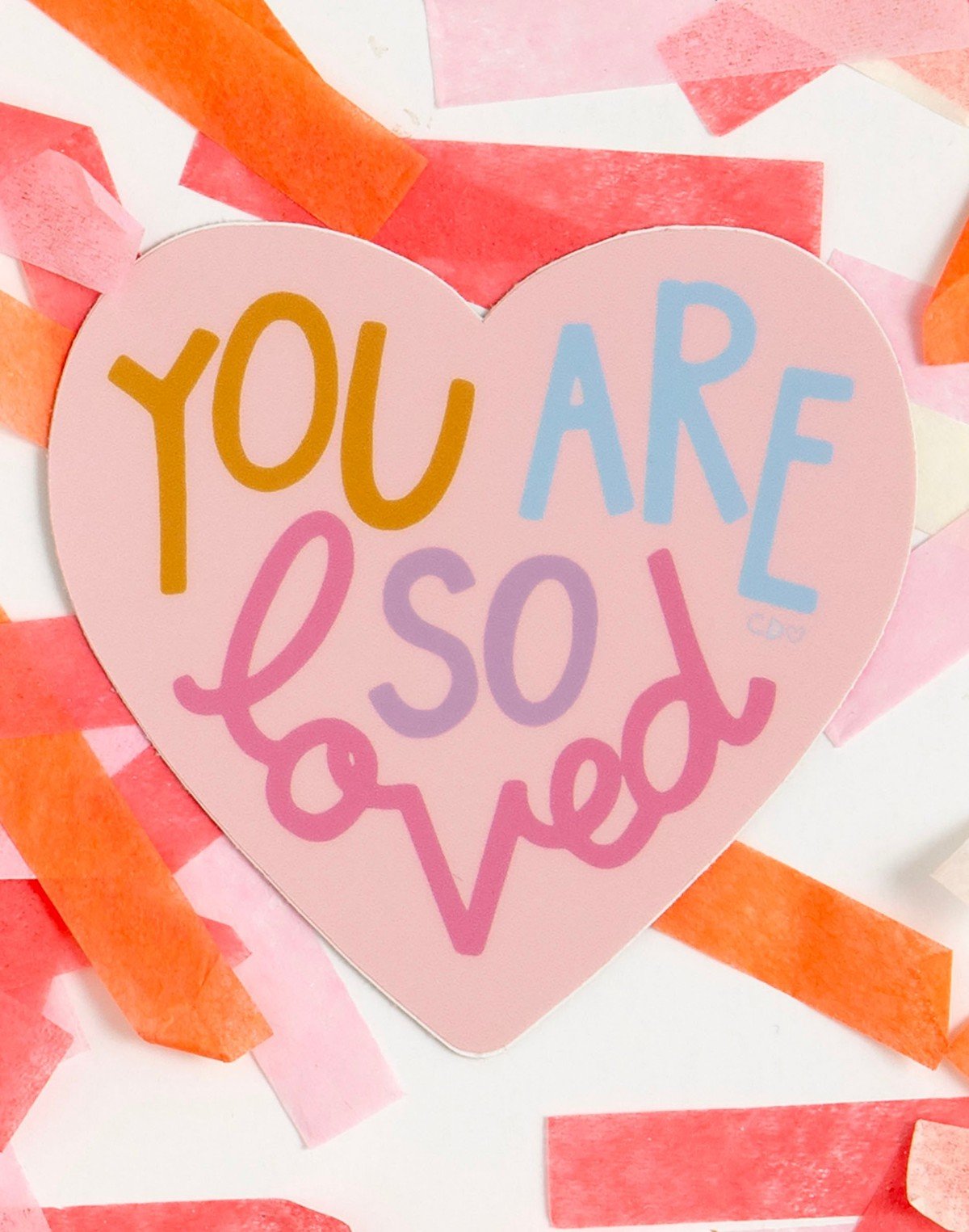 You Are So Loved Heart Decal Sticker item