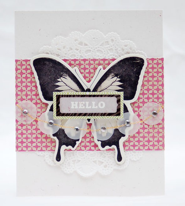Butterfly Hello Card by agomalley gallery