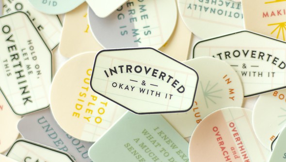Introverted & Okay With It Decal Sticker gallery