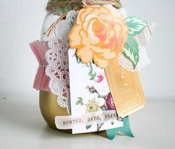 Gold Embellished Jar and Card by antenucci gallery