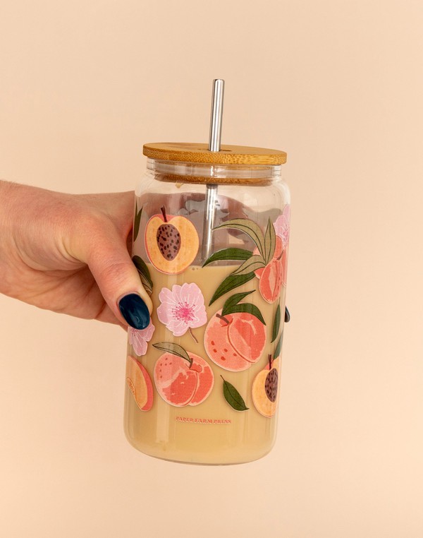 Peach Blossom Glass Can, 2 of 2
