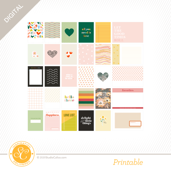 Full Hearts Digital Printable Journal Cards gallery