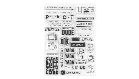 Iconic TV Quotes 6x8 Stamp Set by Ali Edwards and Laura Wonsik gallery