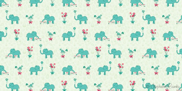 Pattern Designs - Elephant's Garden by jubilli gallery