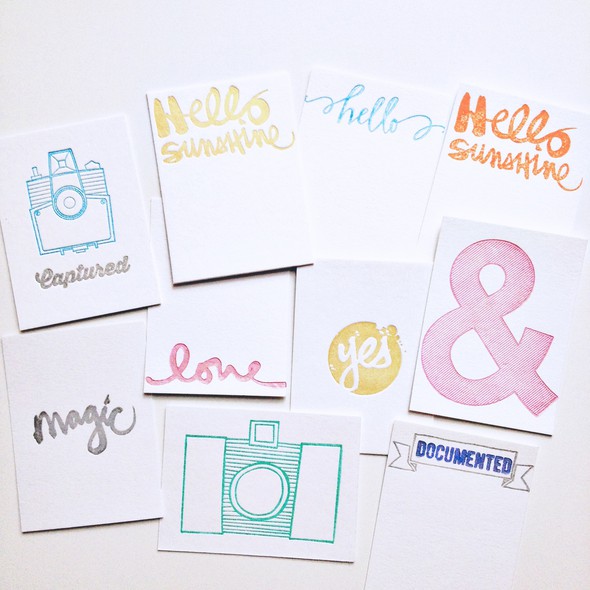 Letterpressed 3x4 cards by listgirl gallery