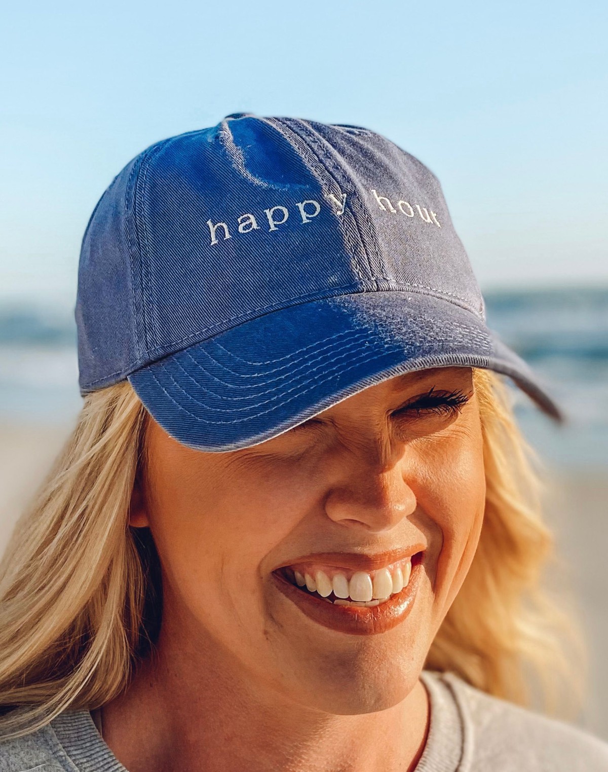 Happy Hour Hat - Women - Washed Denim item