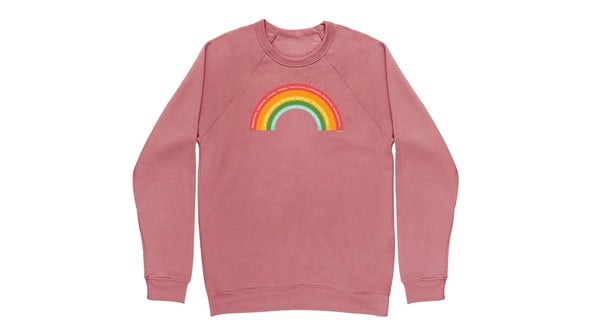 Rainbow Sweatshirt - Mauve  gallery