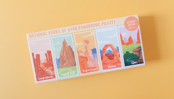 National Parks Of Utah - 400 Piece Panoramic Jigsaw Puzzle gallery