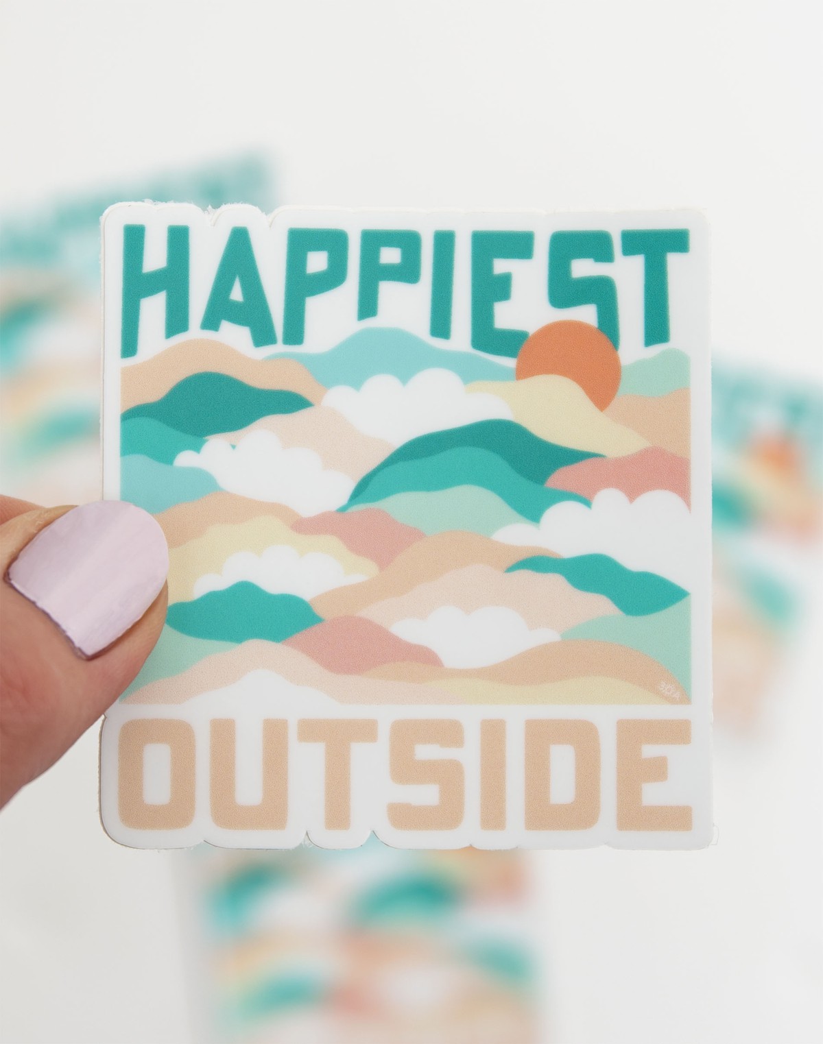 Happiest Outside Decal Sticker item