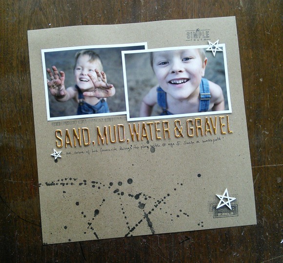sand, mud, water & gravel