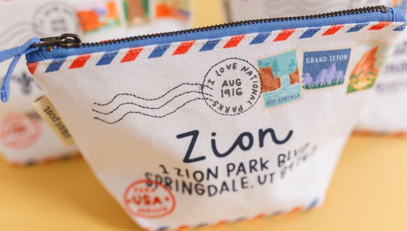 Deliver To Zion National Park Canvas Pouch gallery