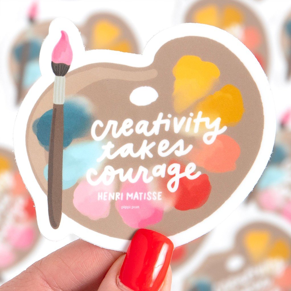 Creativity Takes Courage Decal Sticker item