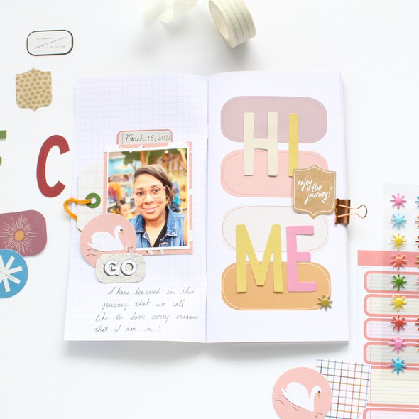 Hi Me Traveler's Notebook Spread by desialy gallery