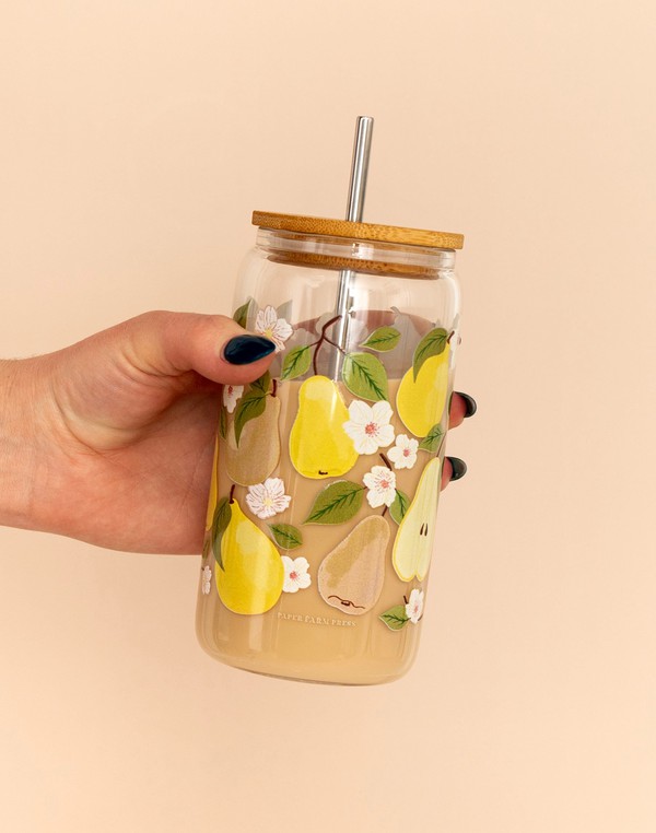 Pear Tree Glass Can, 2 of 2