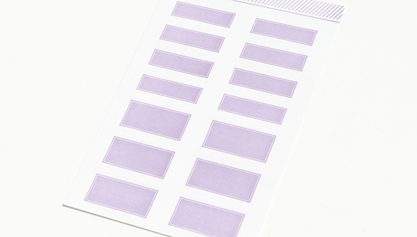 Color Theory Label Stickers - Lavender Soda Inverse gallery
