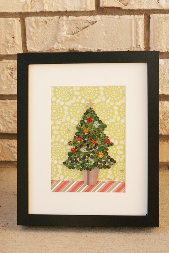 DIY Christmas Tree Framed Art | *Chic Tags by SuzMannecke gallery