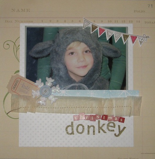 christmas donkey : 4.4.10 sketch