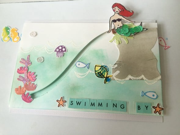 Swimming By Birthday Card by Brinkleyboy gallery
