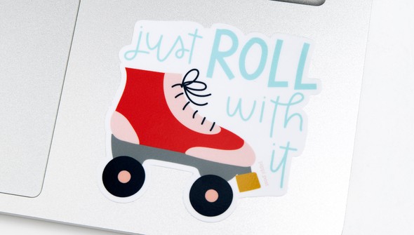 Just Roll With It Sticker gallery